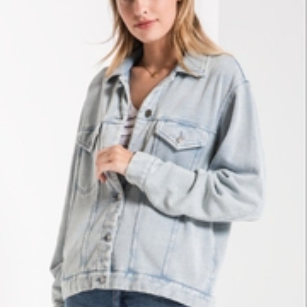 Knit Denim Jacket